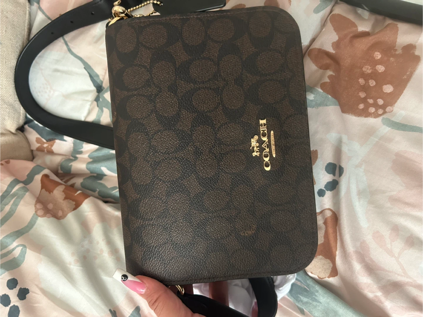 Coach Crossbody Bag - Brown & Black