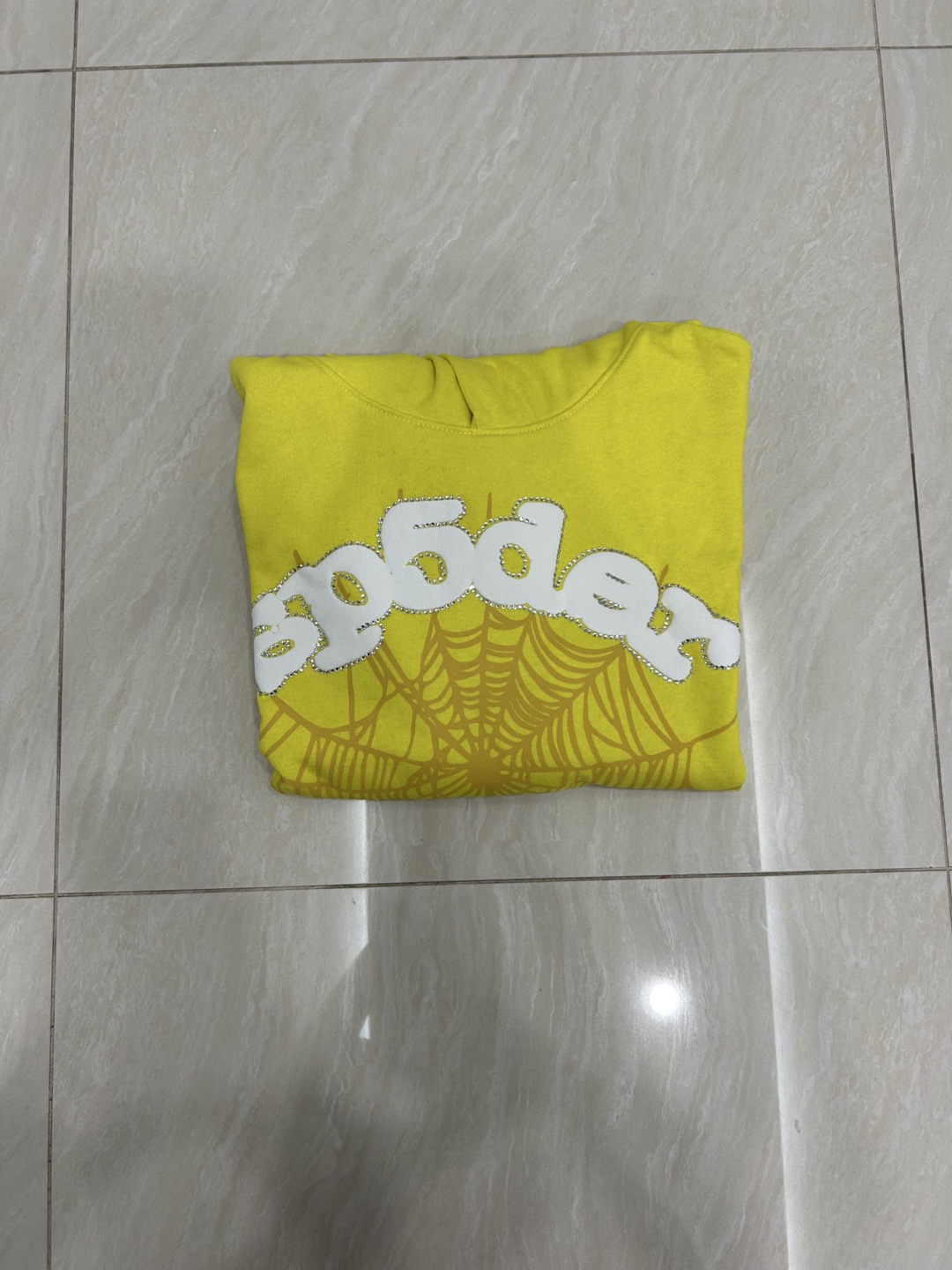 Yellow SP5DER Hoodie - photo 4