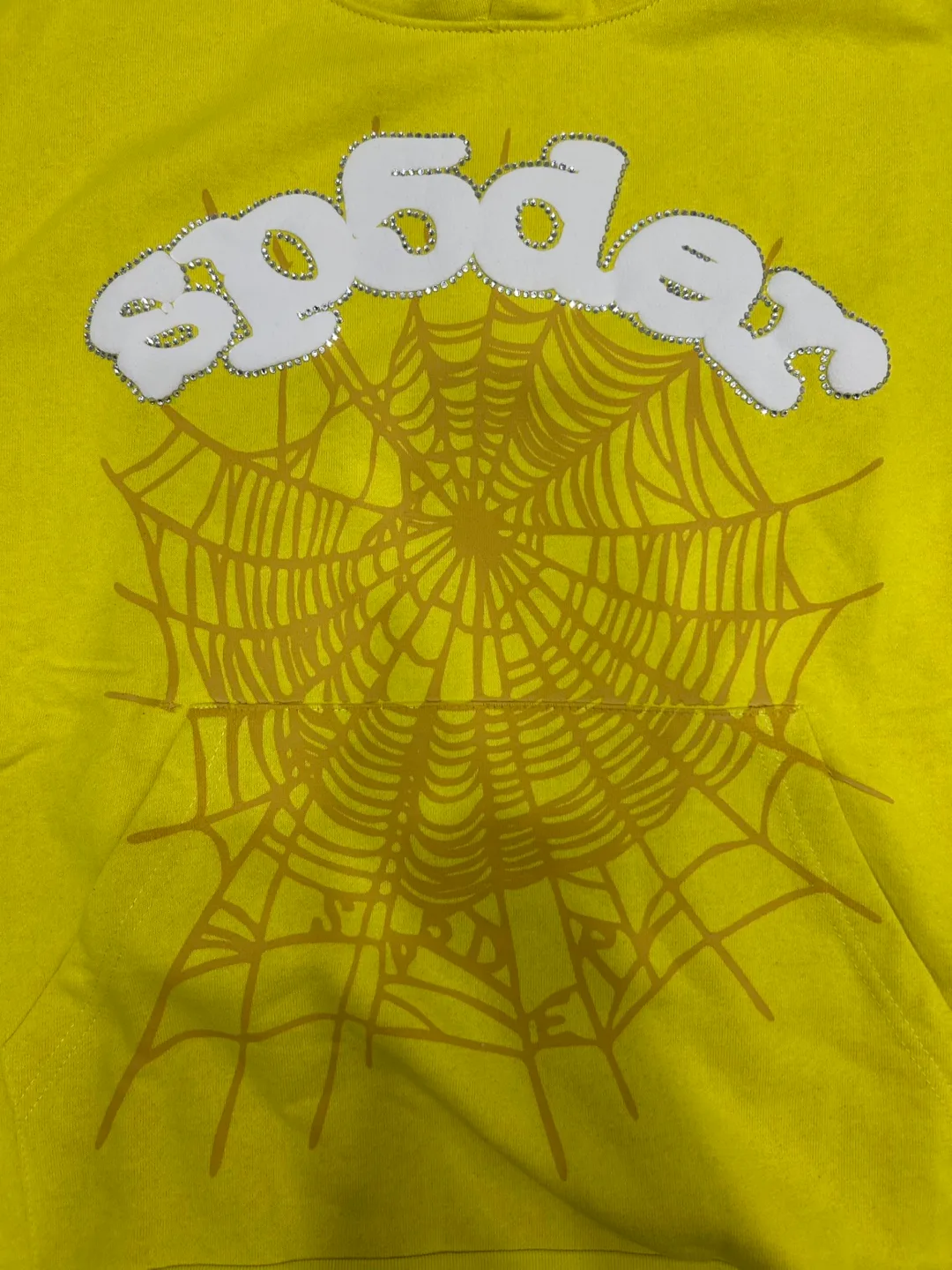 Yellow SP5DER Hoodie image indicator(3)