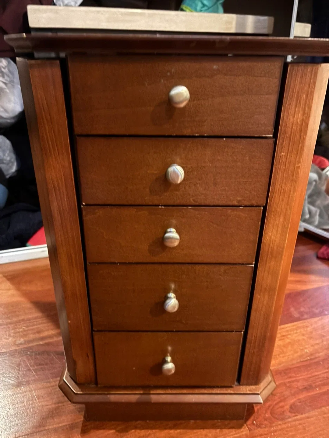 Wooden Jewelry Box with Drawers thumbnail