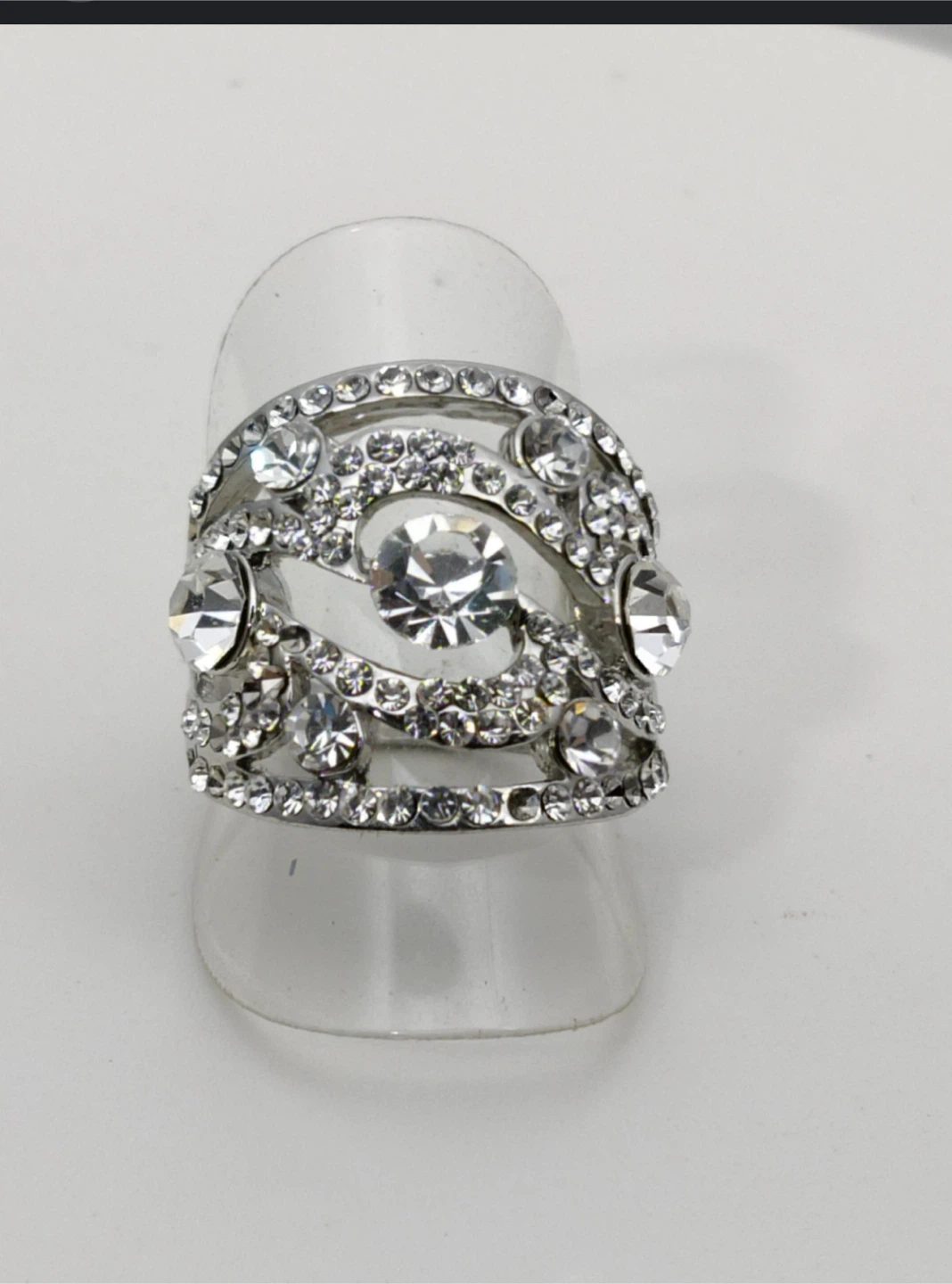 Rhinestone Statement Ring