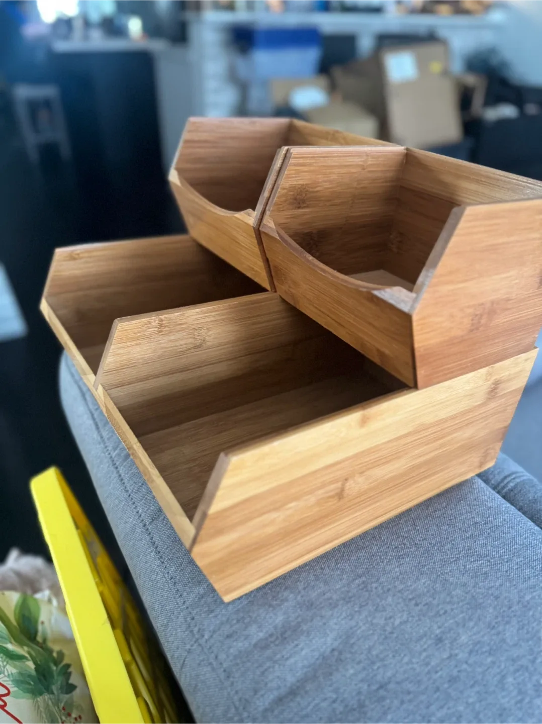 Stackable Bamboo Drawer Organizers image indicator(2)