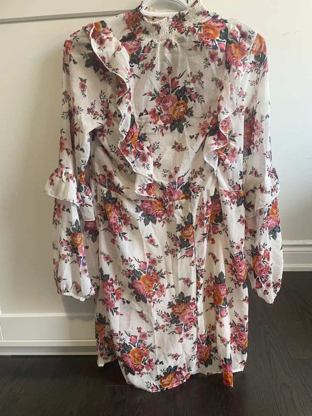 Kits & Sky Floral Ruffle Dress - Size Small image indicator(5)