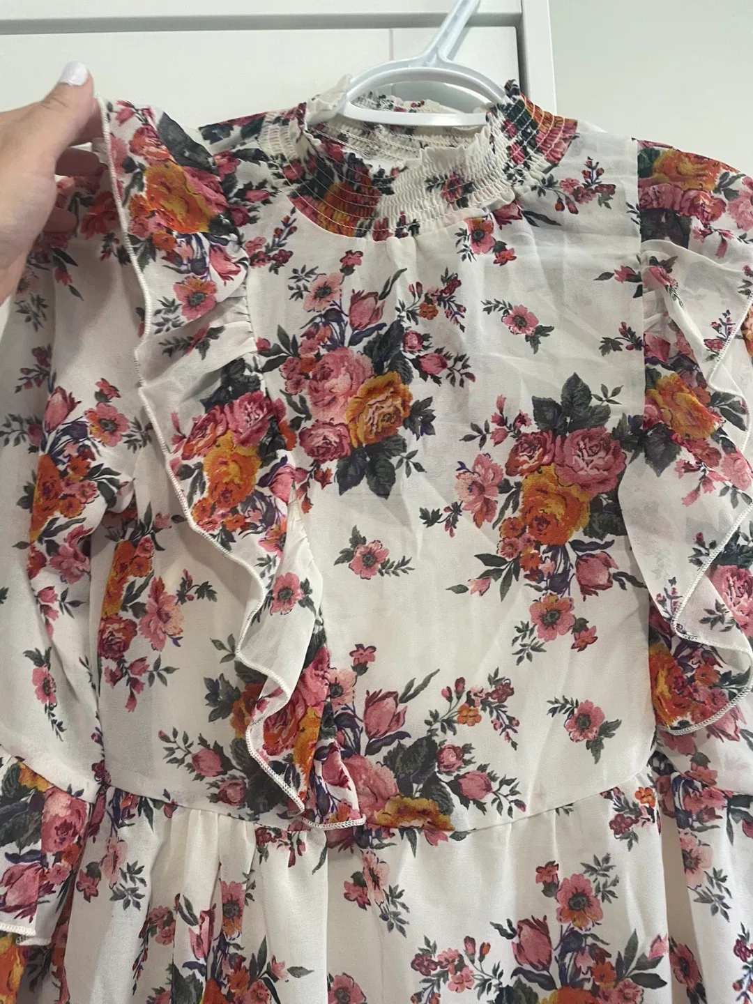 Kits & Sky Floral Ruffle Dress - Size Small image indicator(7)