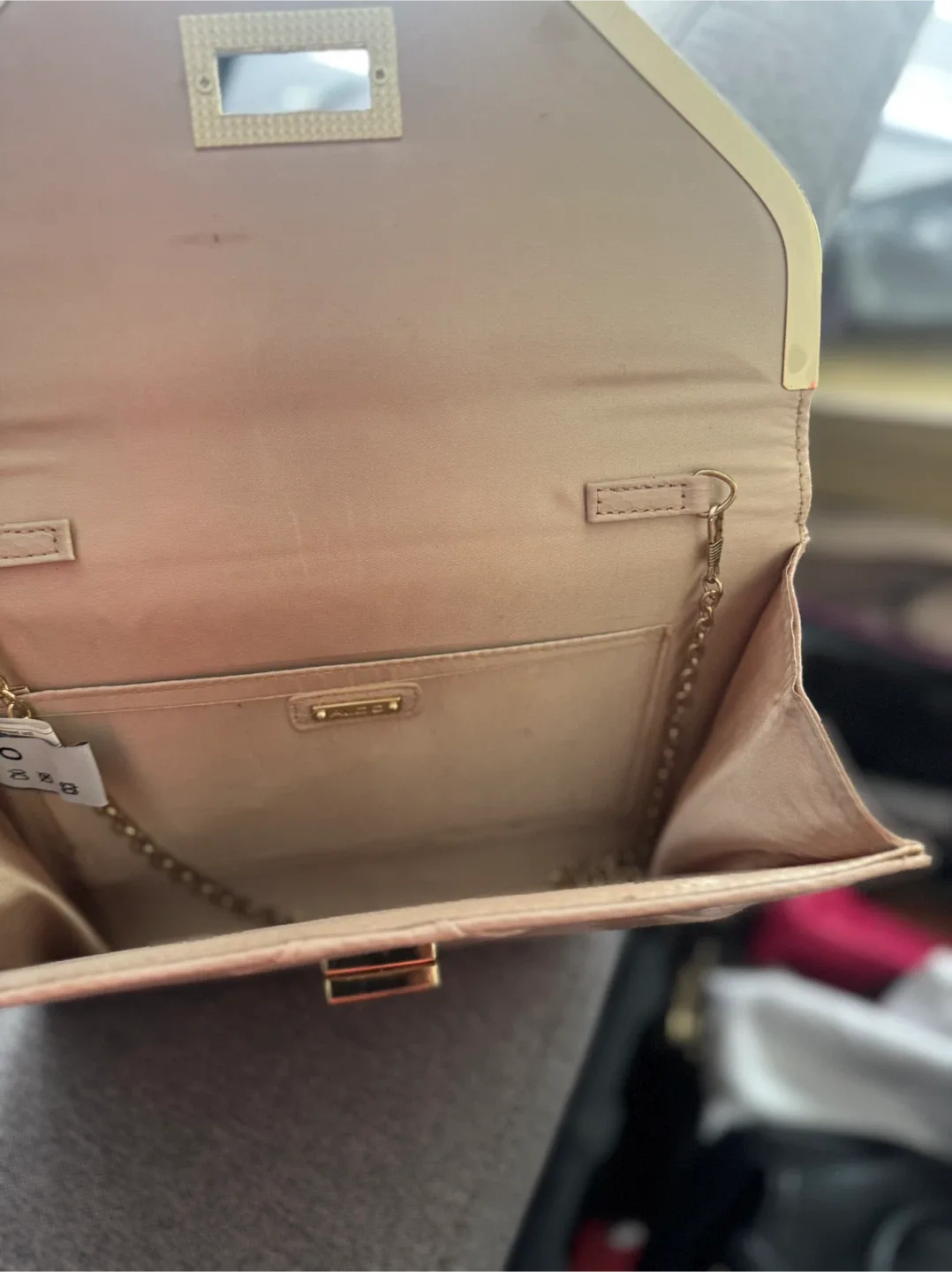 ALDO Clutch Purse - Beige/Gold image indicator(2)