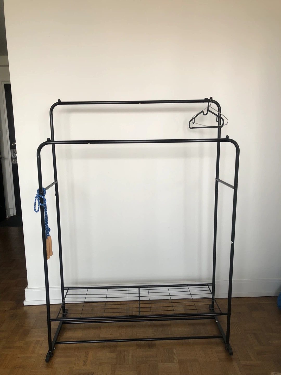 Black Double Rod Clothing Rack