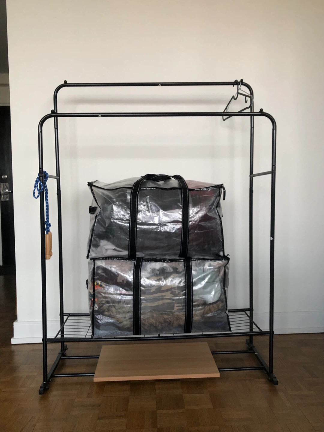 Black Double Rod Clothing Rack - photo 2
