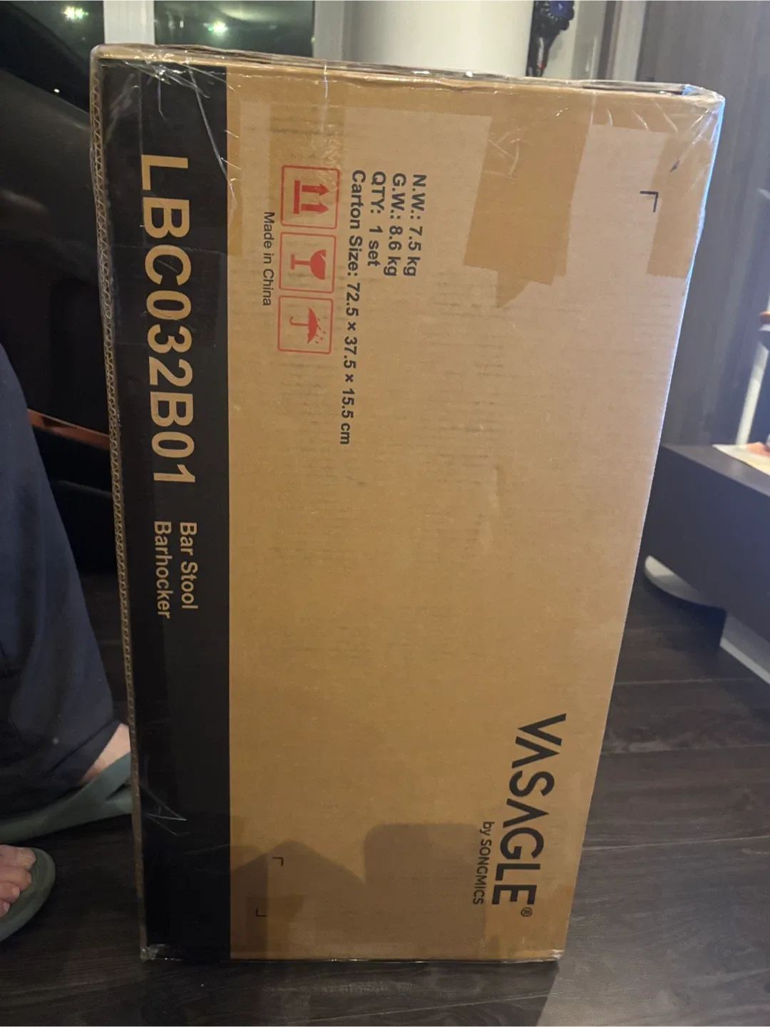 VASAGLE Bar Stool/Bar Knocker LBC032B01 image indicator(4)