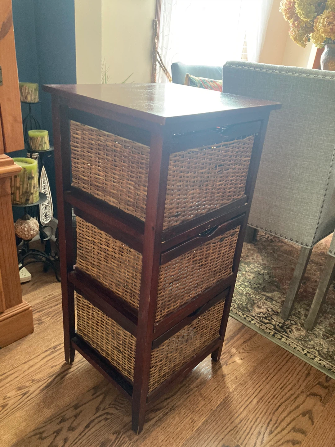 Three drawer / basket storage cabinet - photo 2