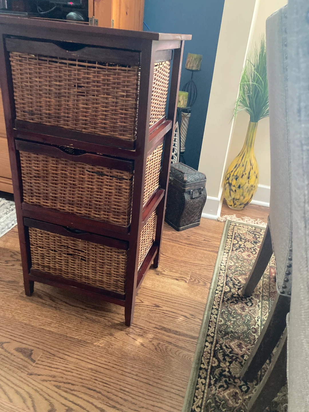 Three drawer / basket storage cabinet - photo 3