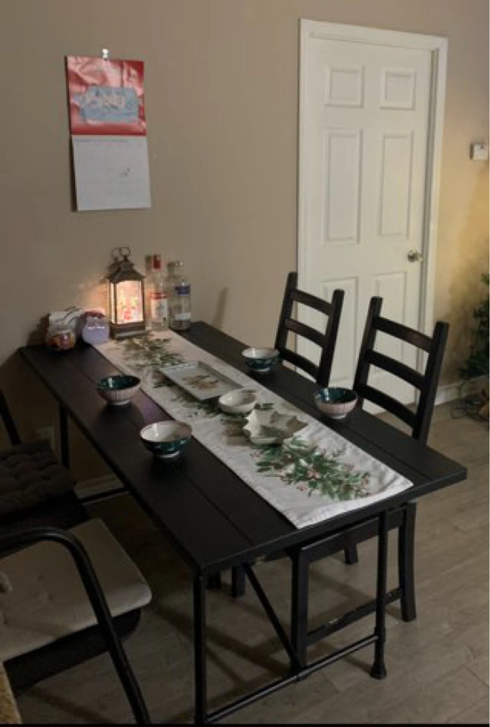 Black Dining Table and Chairs