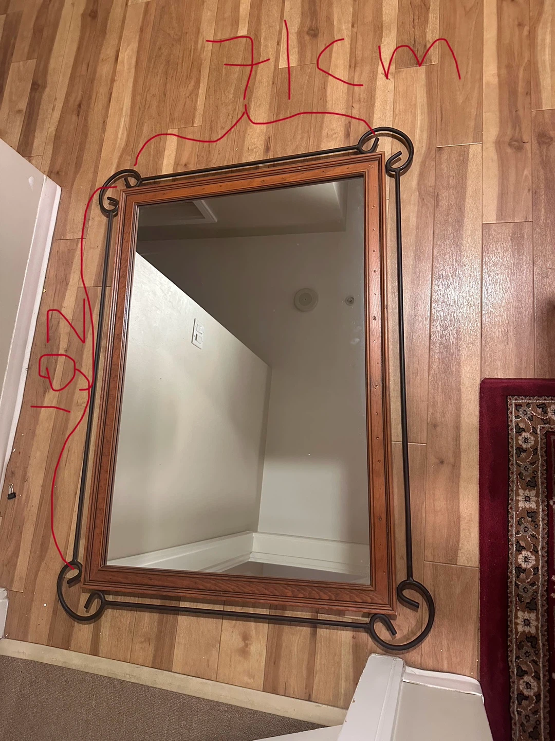 Framed Wall Mirror (71cm x 101cm) - photo 2