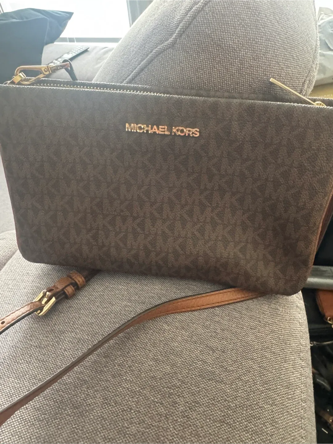 Michael Kors Brown Crossbody Bag thumbnail