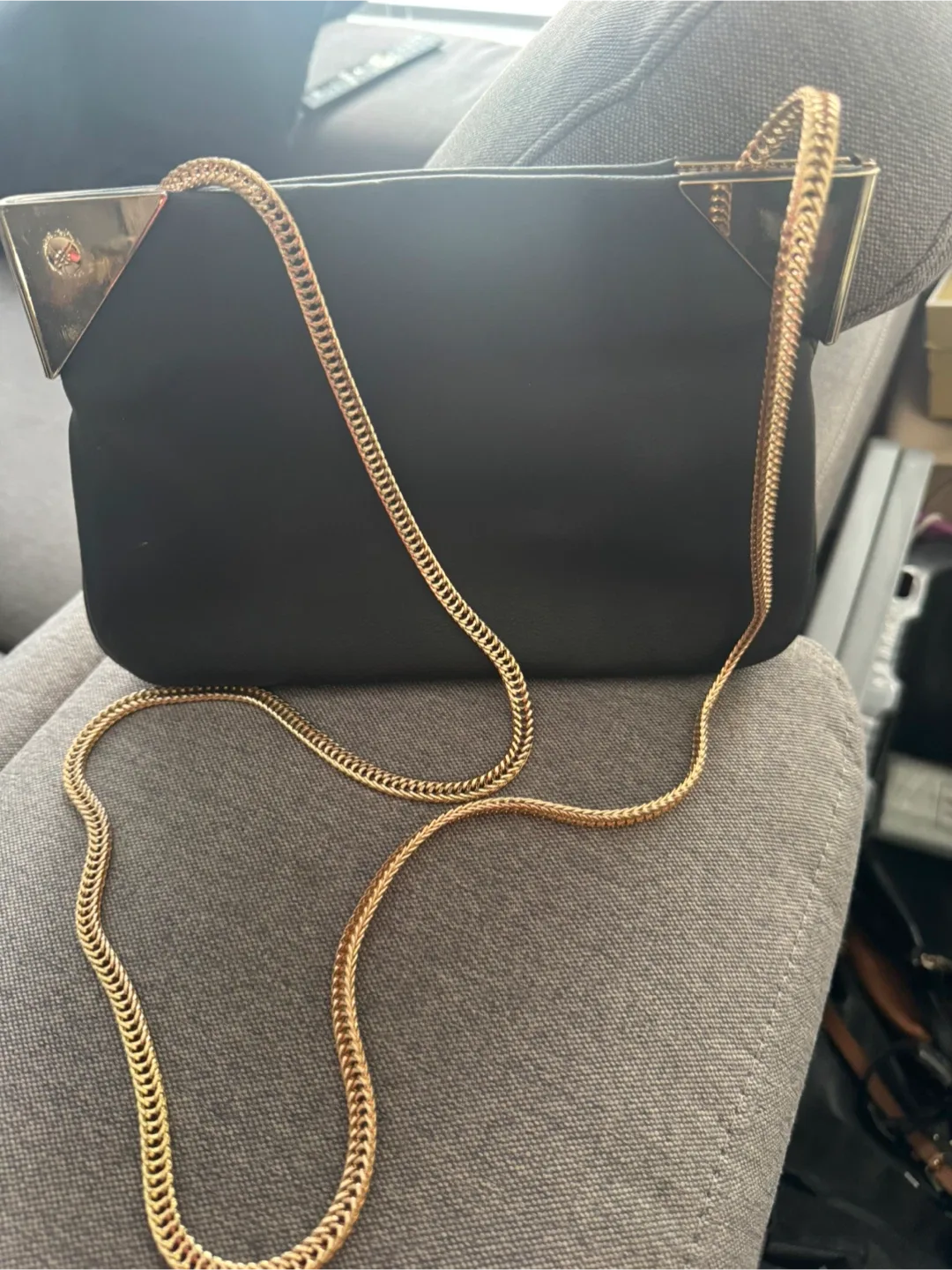 ALDO Black  and Gold Clutch or Purse image indicator(3)