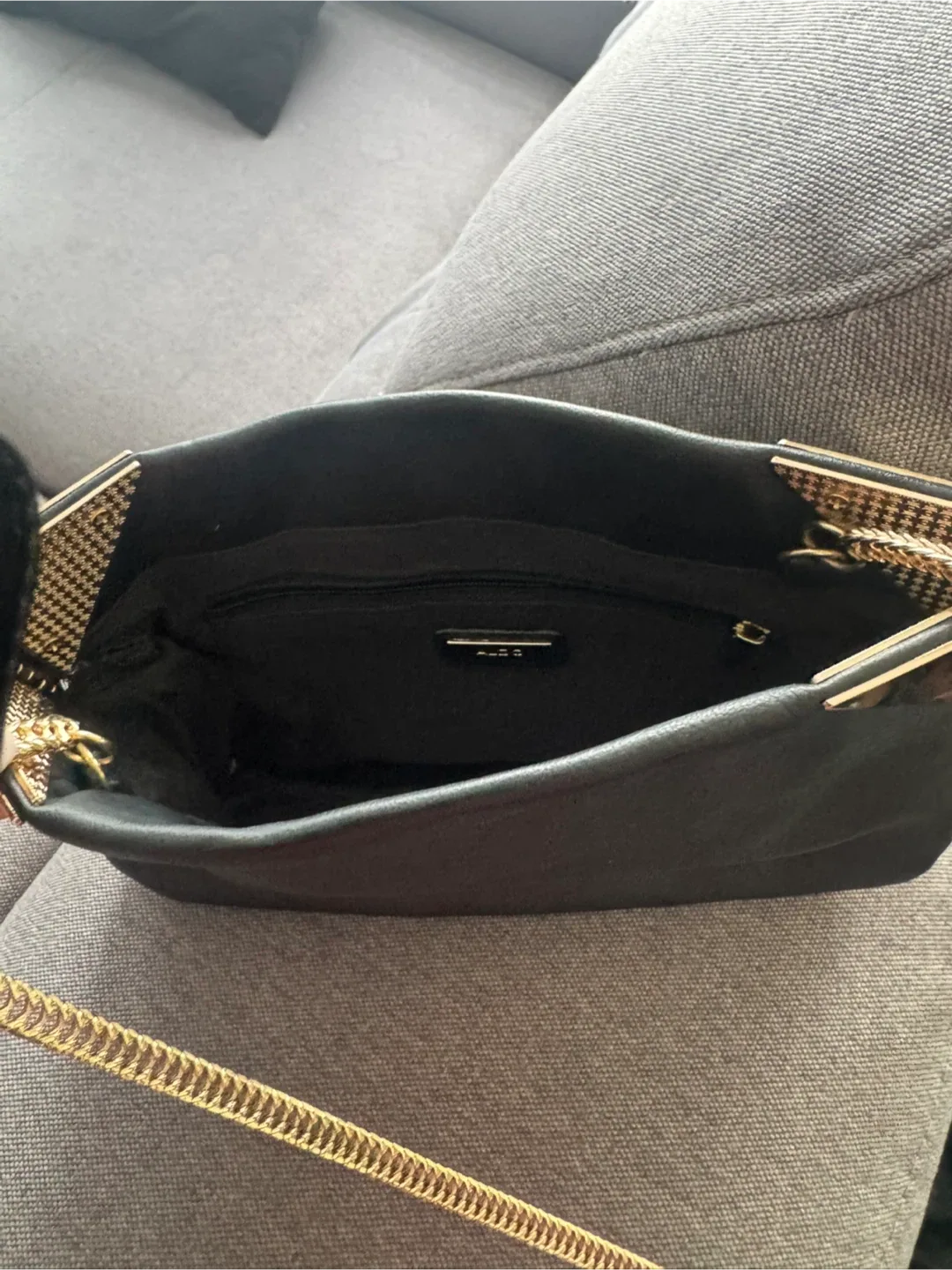 ALDO Black  and Gold Clutch or Purse image indicator(2)