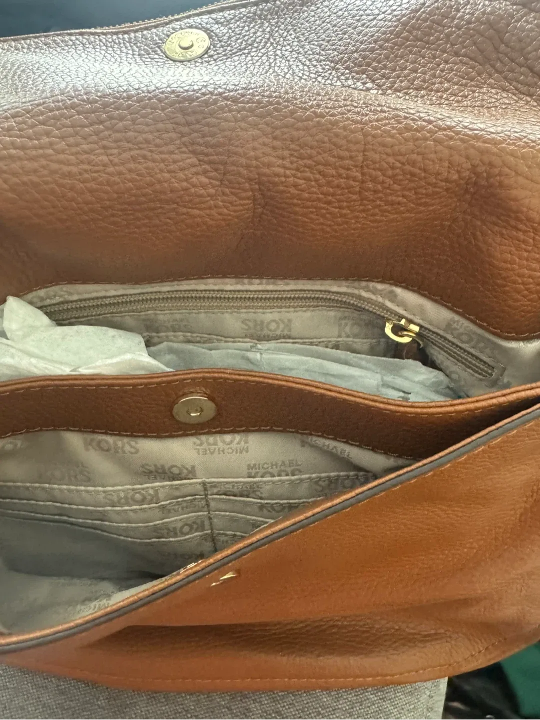 Michael Kors Brown Leather Shoulder Bag image indicator(5)