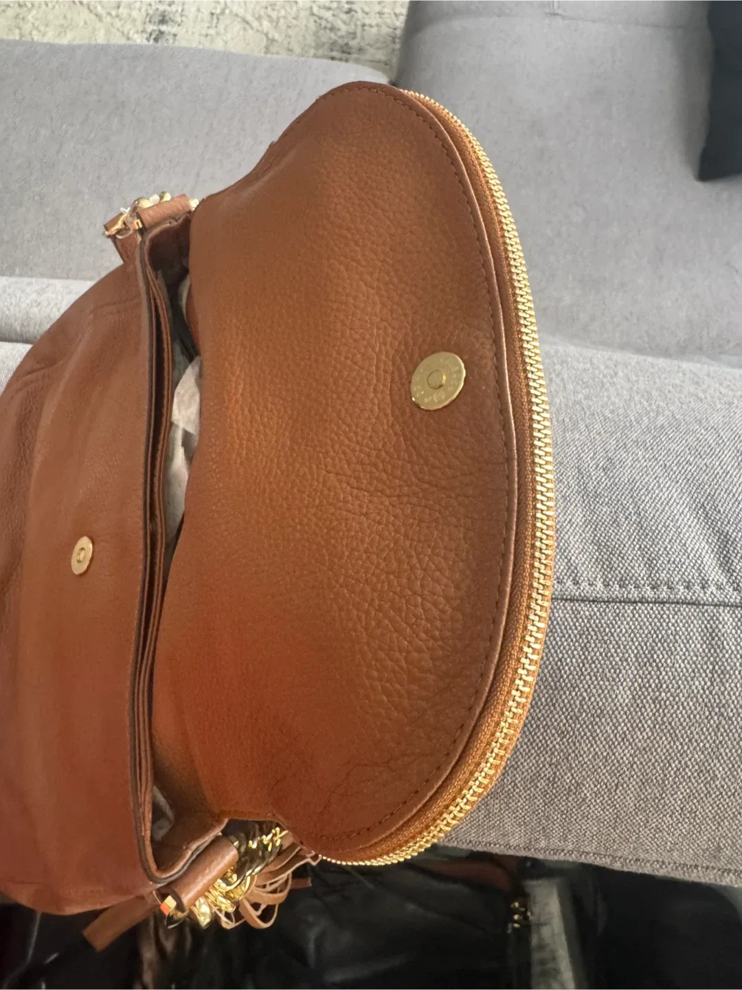 Michael Kors Brown Leather Shoulder Bag image indicator(3)