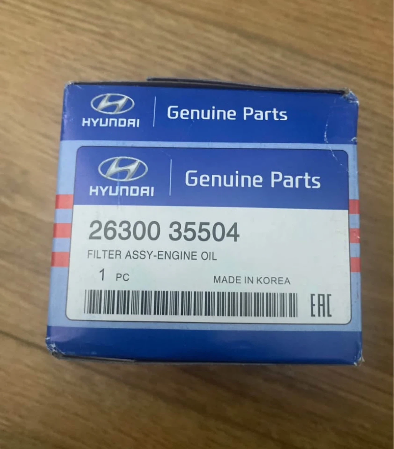 Hyundai 26300 35504 Engine Oil Filter - New