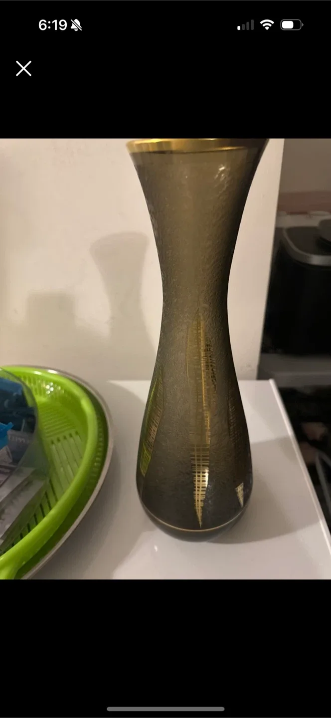 Gold Trimmed Decorative Vase thumbnail