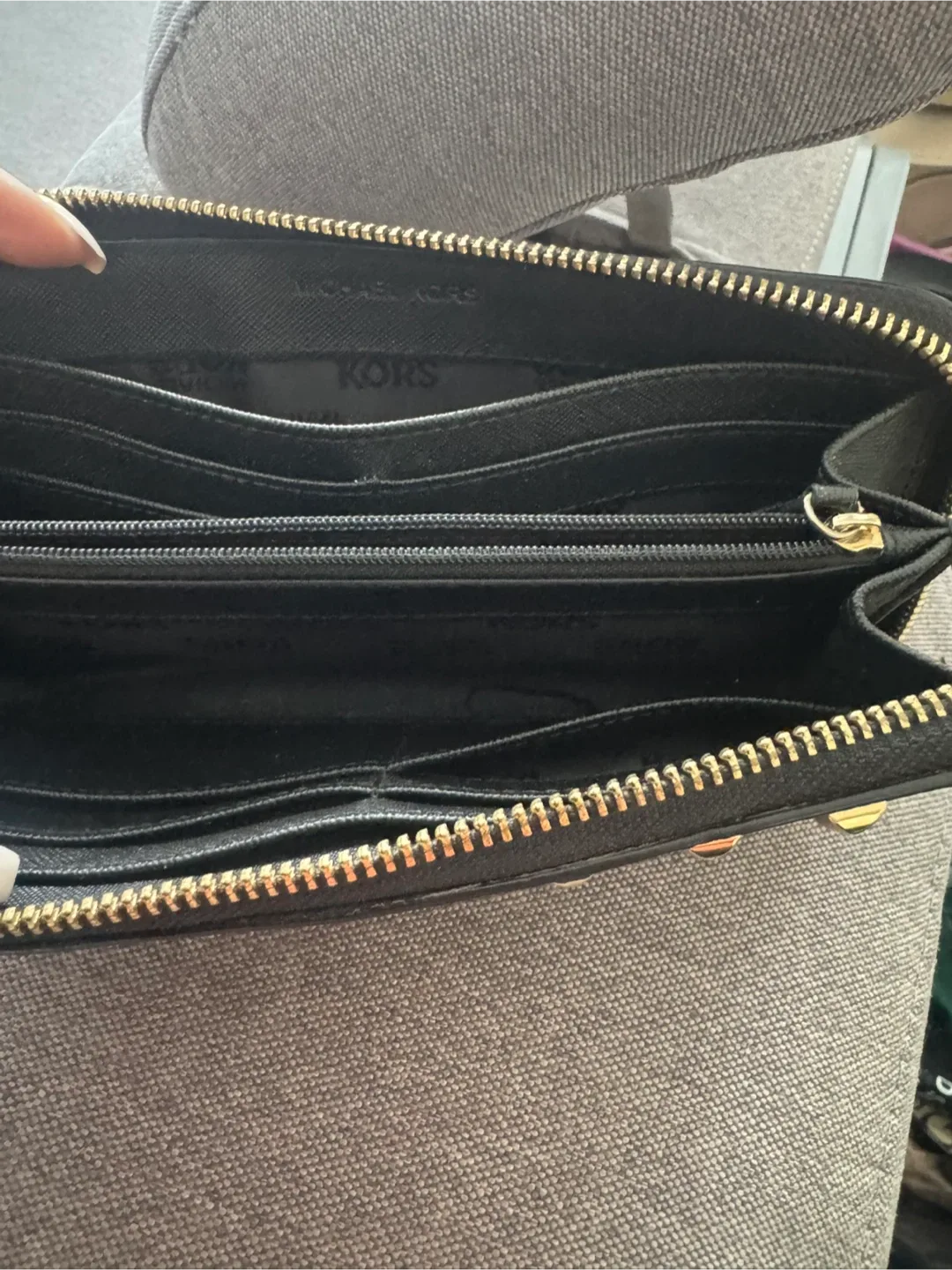 Michael Kors Black Studded Wallet image indicator(2)