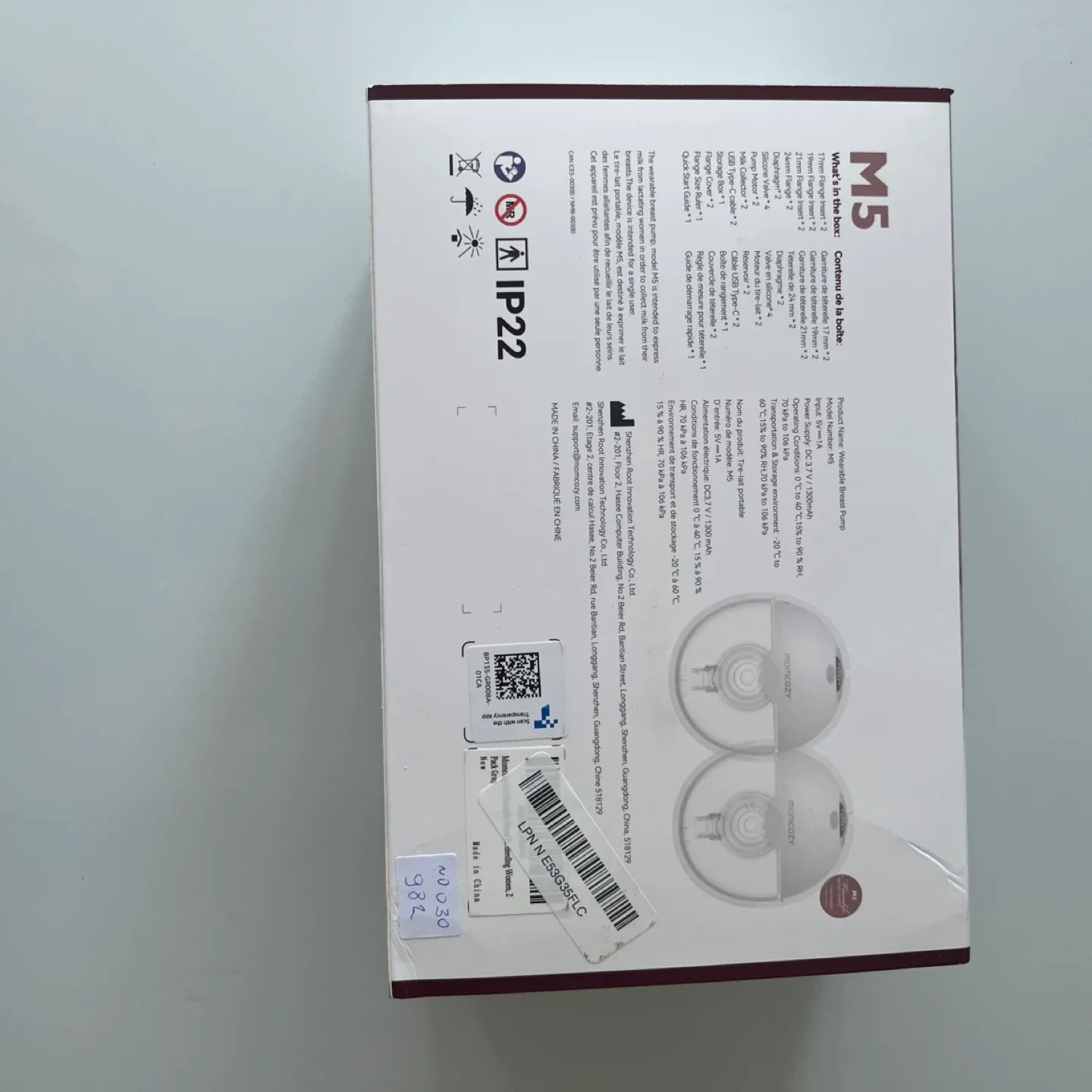 New Momcozy M5 Wearable Breast Pump Set image indicator(8)