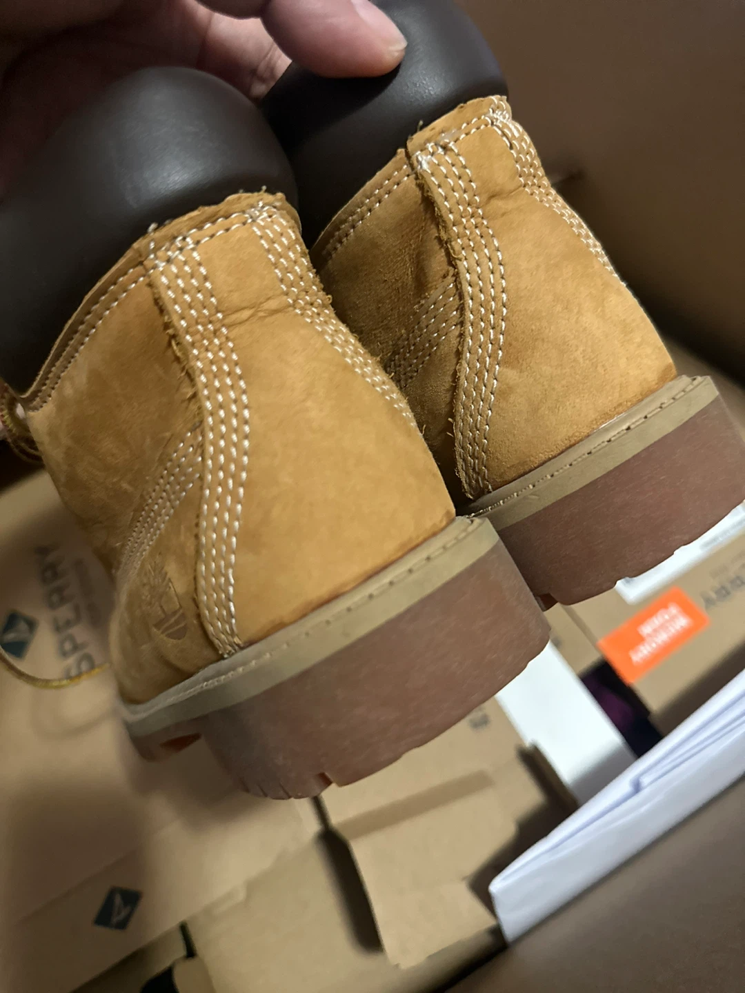 Timberland Brown Leather Boots  kids - 12.5 - photo 5