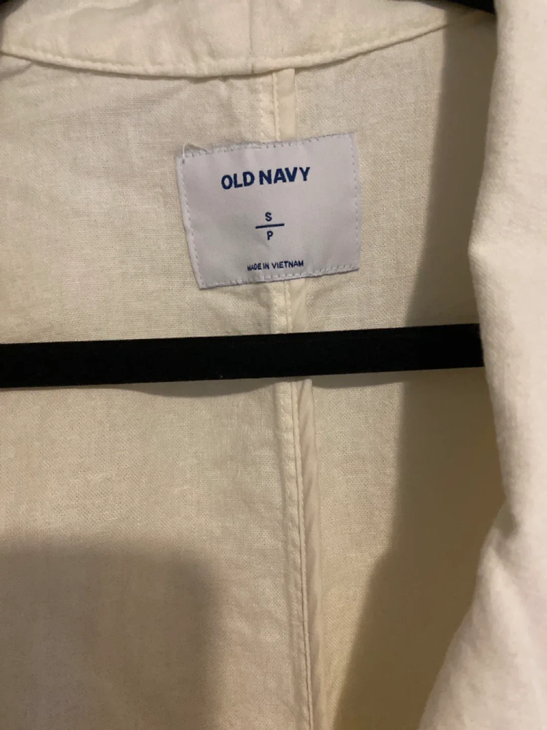 Old Navy linen Cream Blazer - Size S image indicator(2)