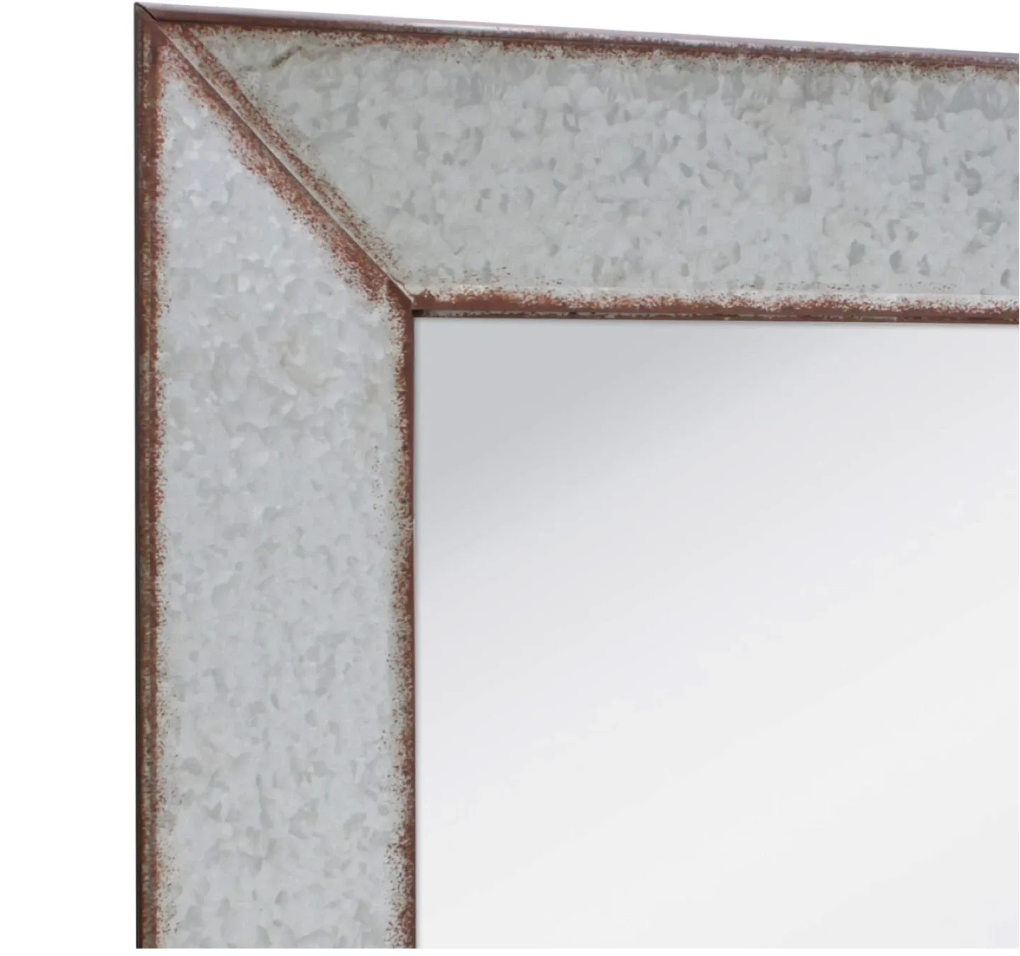 Rustic Metal Framed Mirror (27.95" x 22.05") image indicator(5)