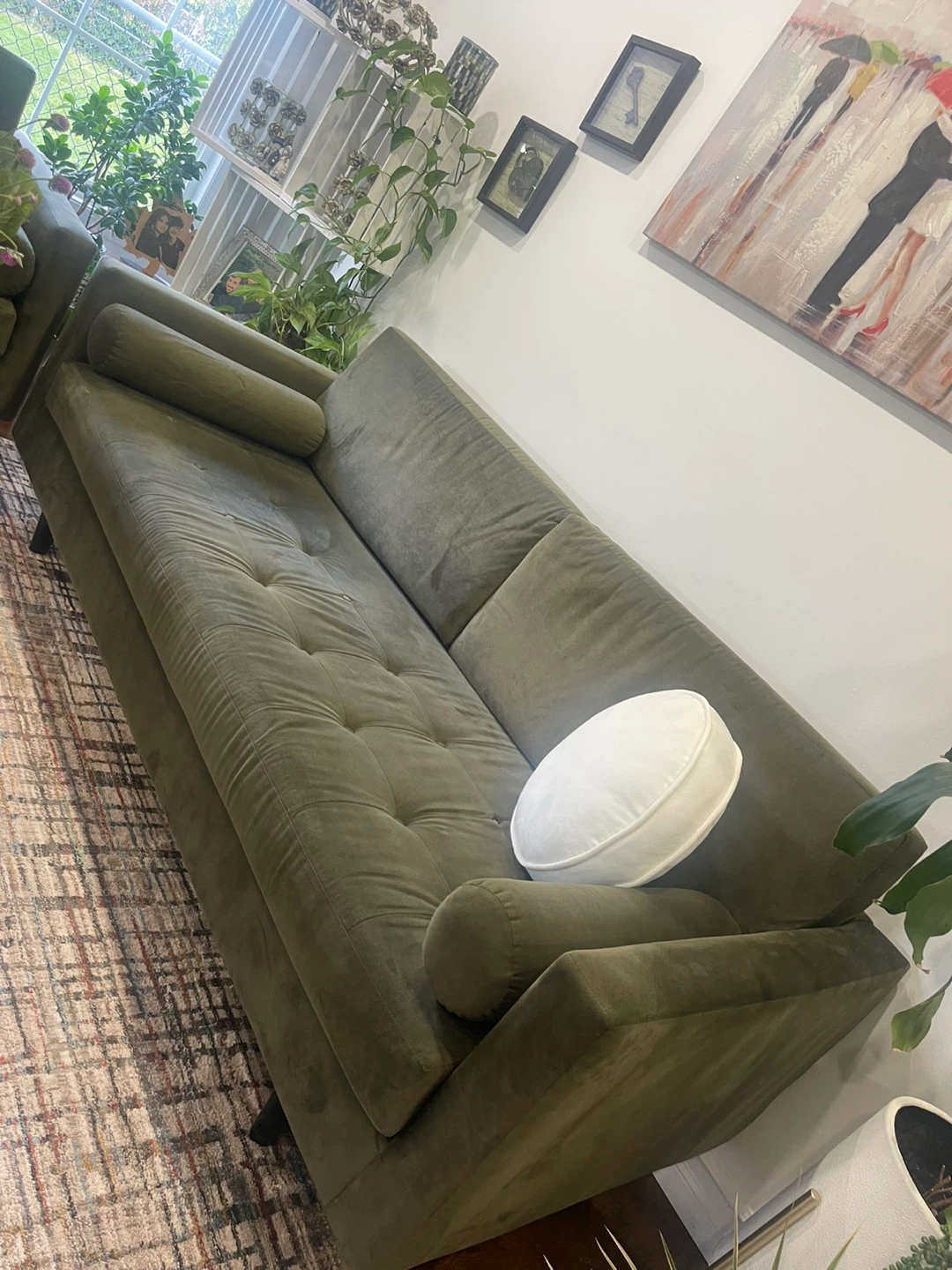 Olive Green Sofa