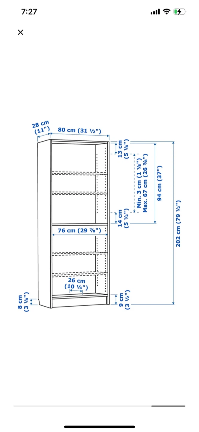Ikea Billy Bookcase - two tone Blue limited edition - photo 4