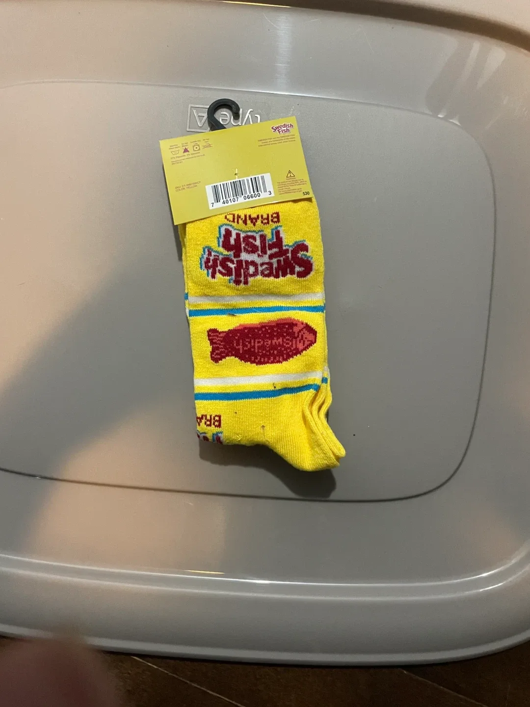 Swedish Fish Crew Socks, Fits Men's Shoe Size 6-12 image indicator(2)