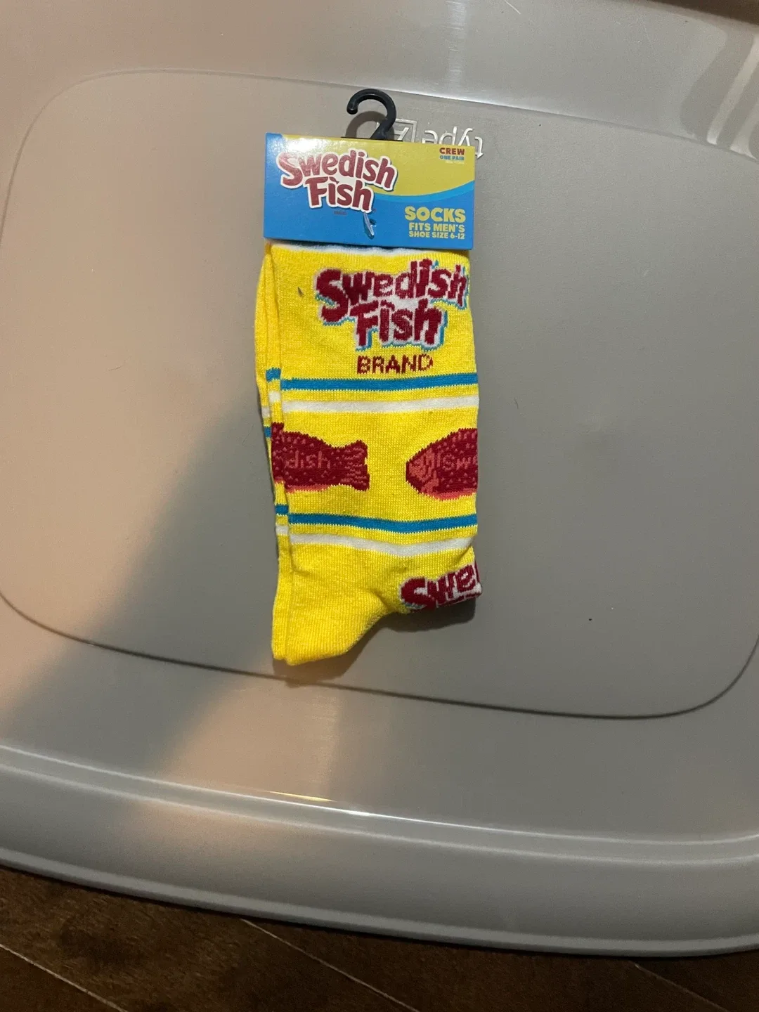 Swedish Fish Crew Socks, Fits Men's Shoe Size 6-12 thumbnail