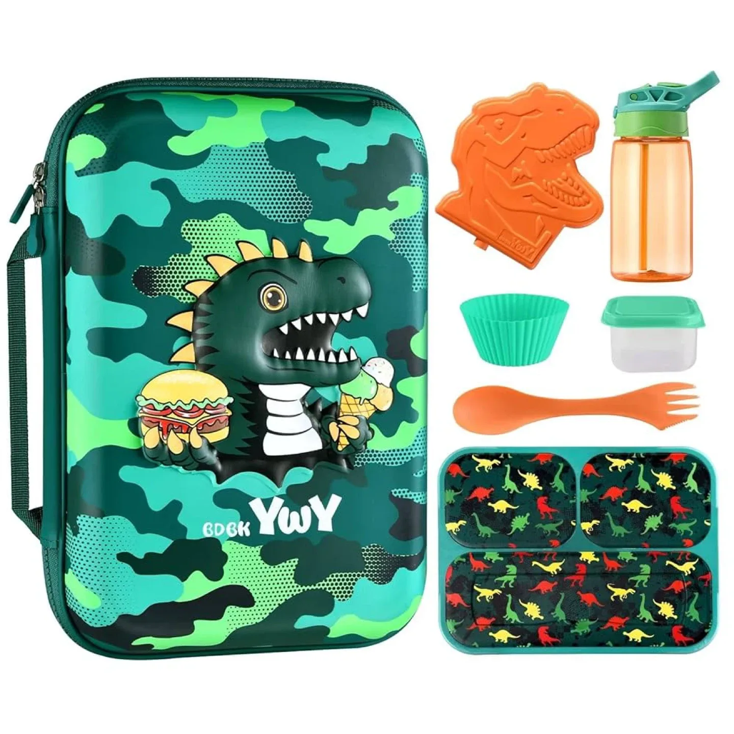 New Kids Lunch Box Bag Set. NO BOTTLE! thumbnail