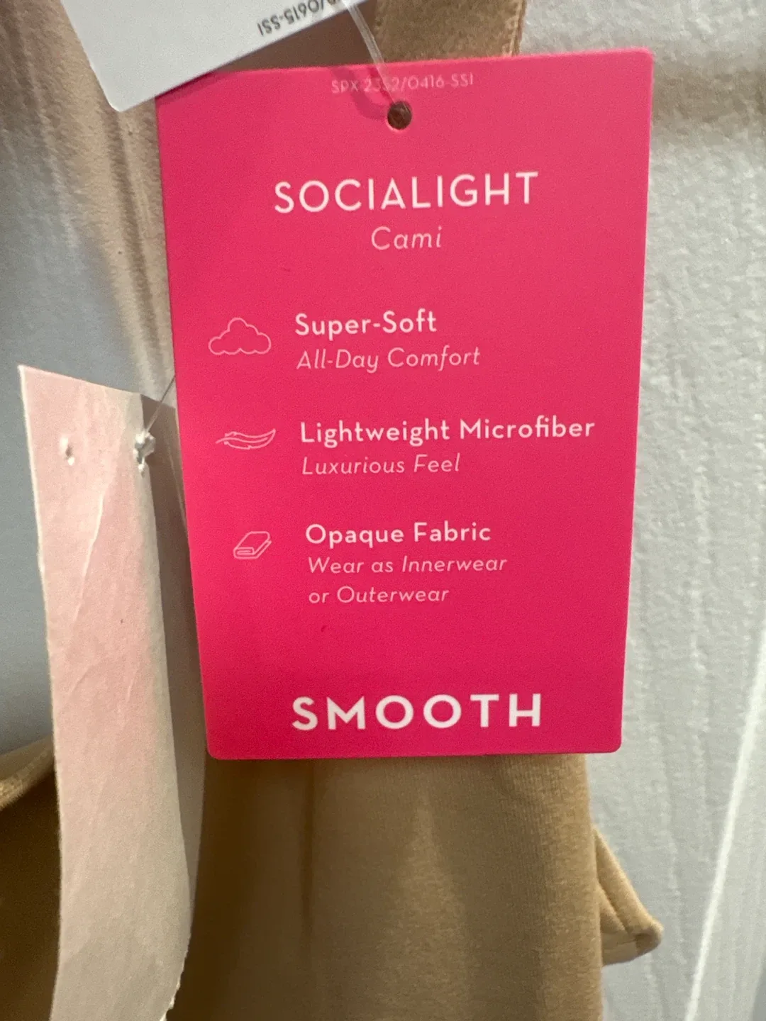 Spanx Socialight Cami - Size L - Nude image indicator(2)