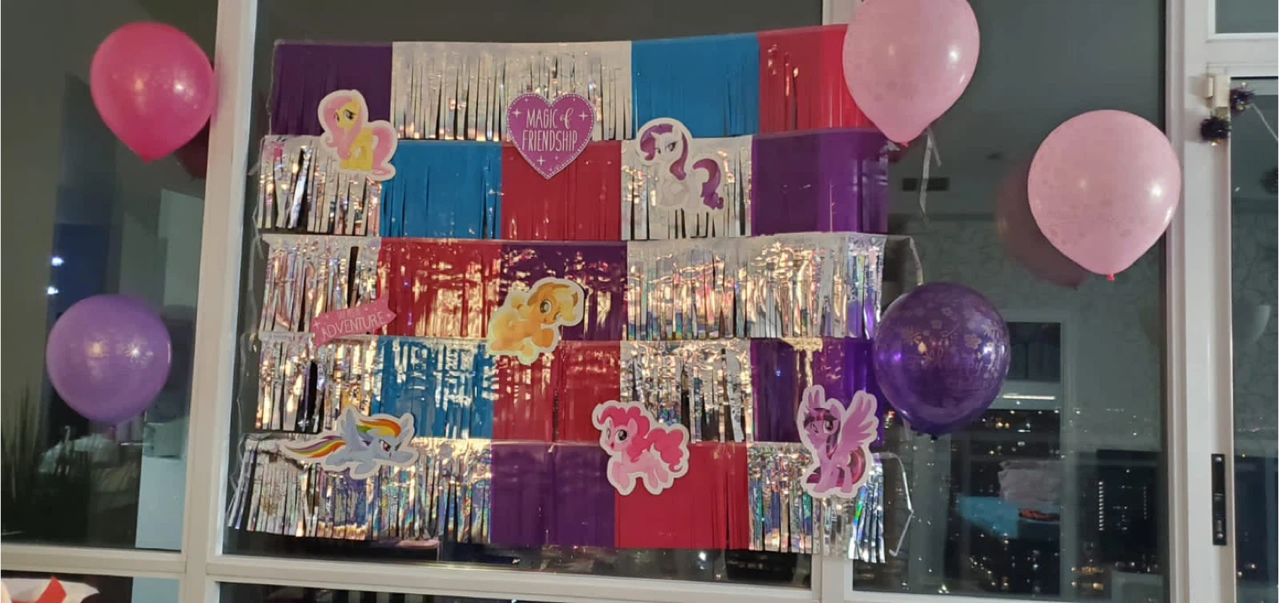 My Little Pony Party Decoration with Balloons