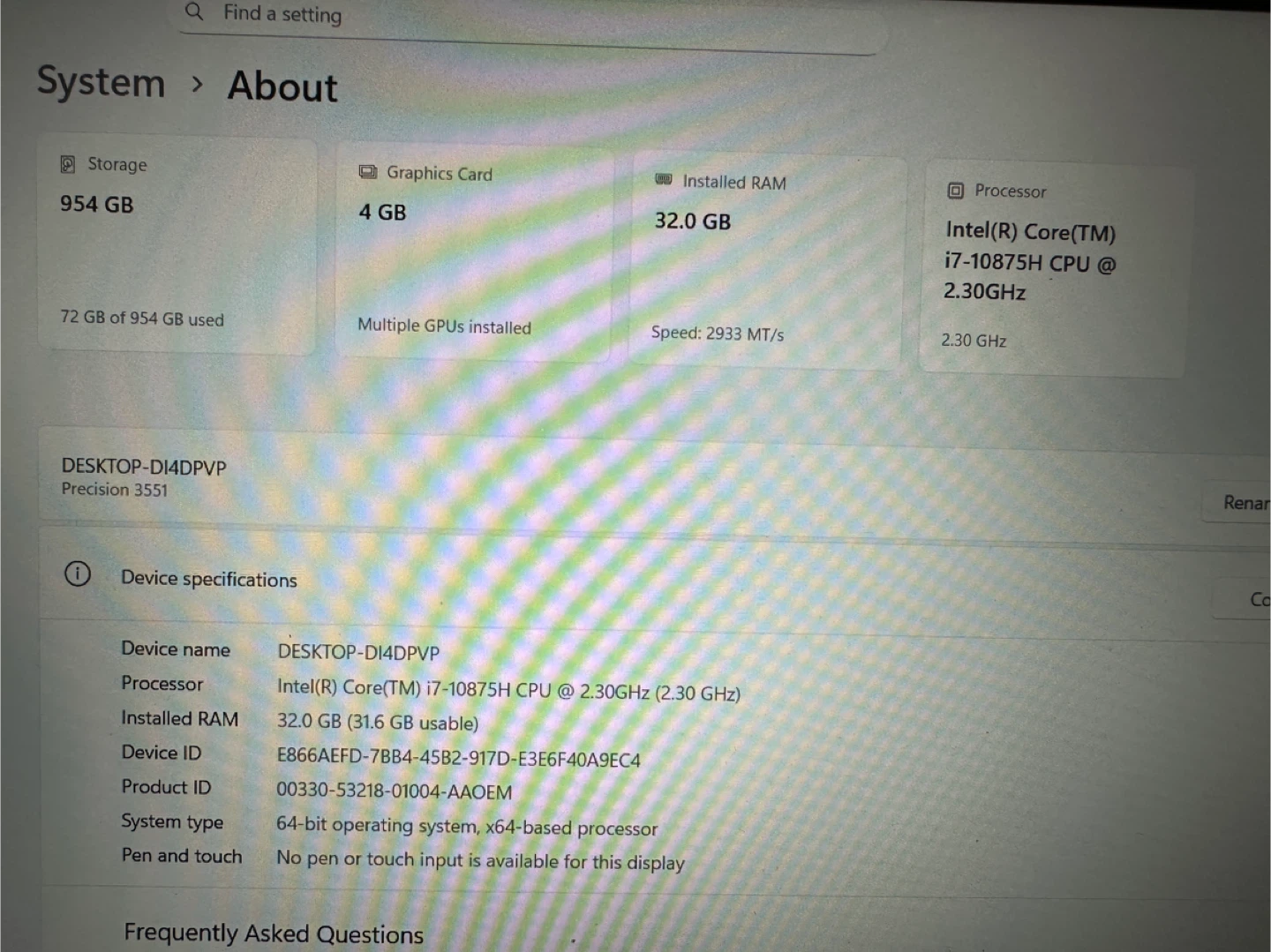 Dell Latitude 3551 *32 RAM *10th gen i7 *1 Tb SSD drive - photo 5
