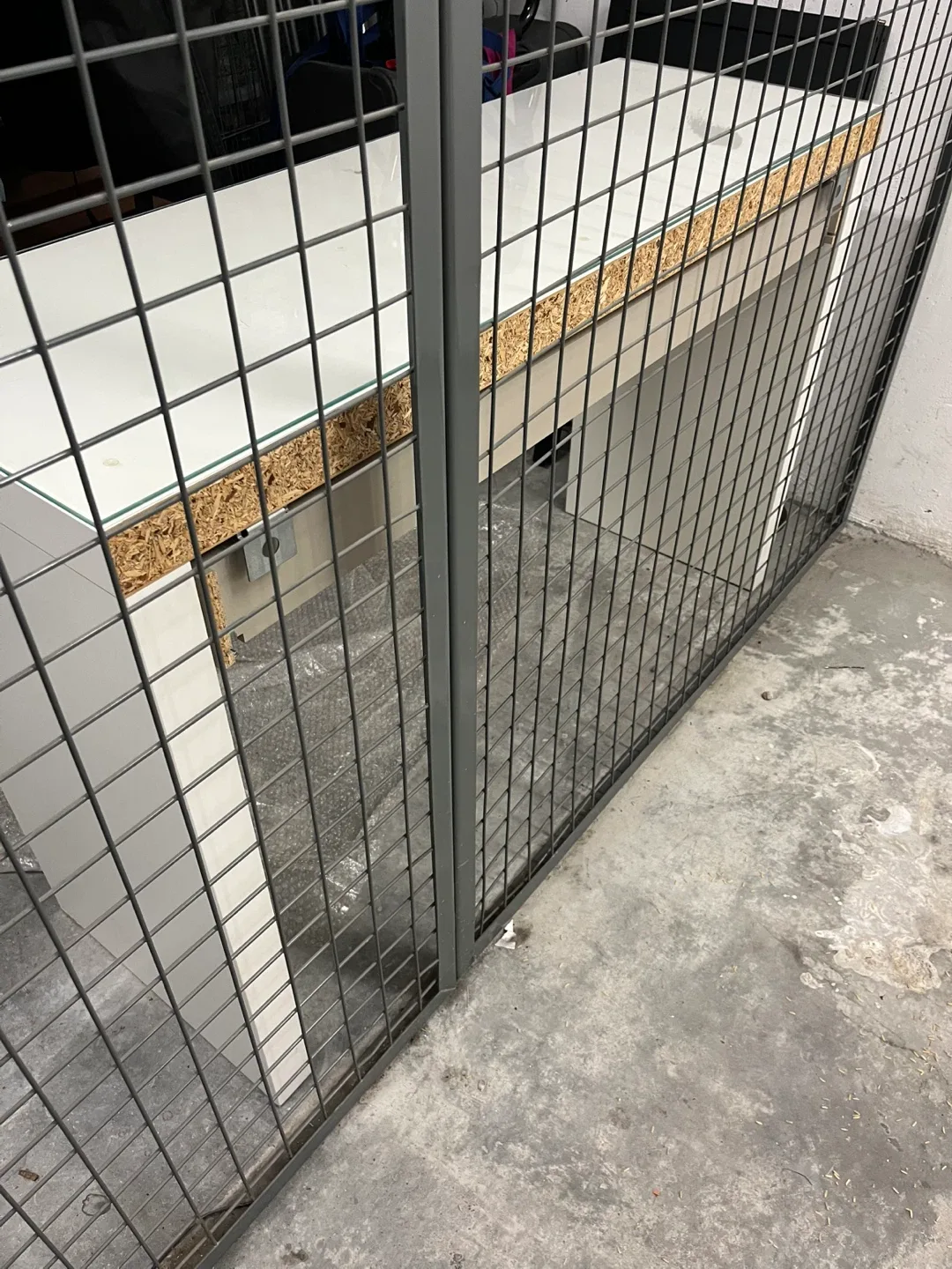 White IKEA Malm Dressing Table with Glass Top image indicator(3)