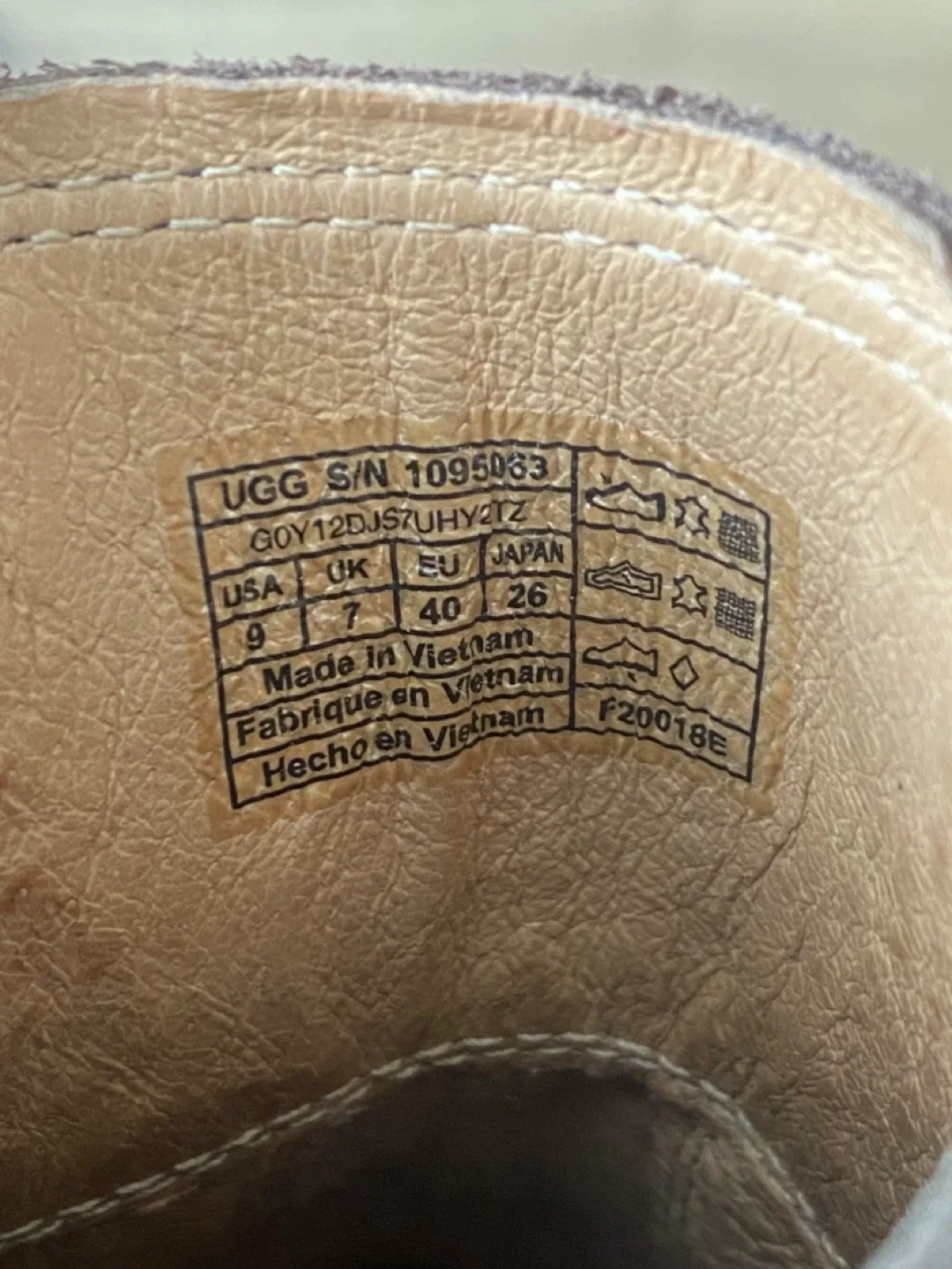 UGG Faye Brown Gray Suede Chelsea Boots Women’s Size 9 image indicator(5)