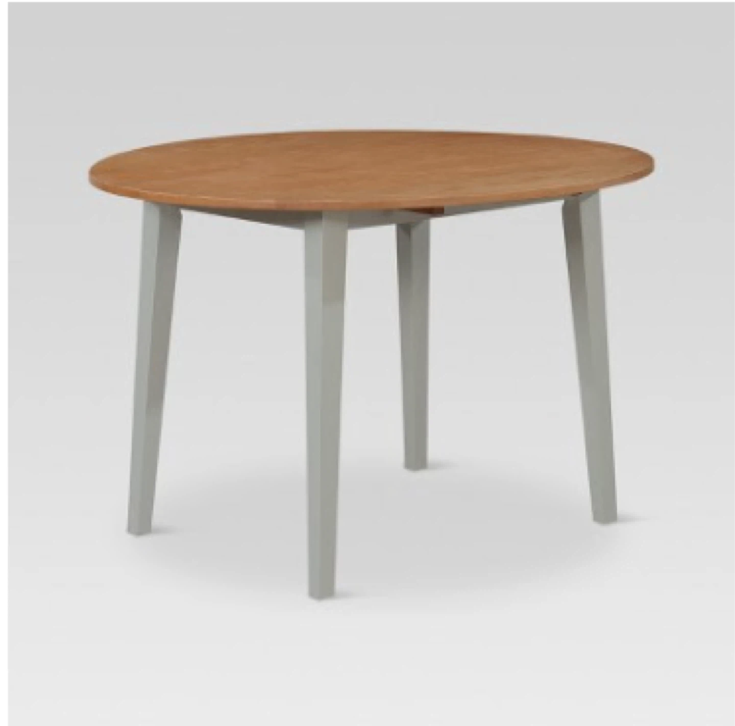 Target Oak Wood Round Drop Leaf Dining Table