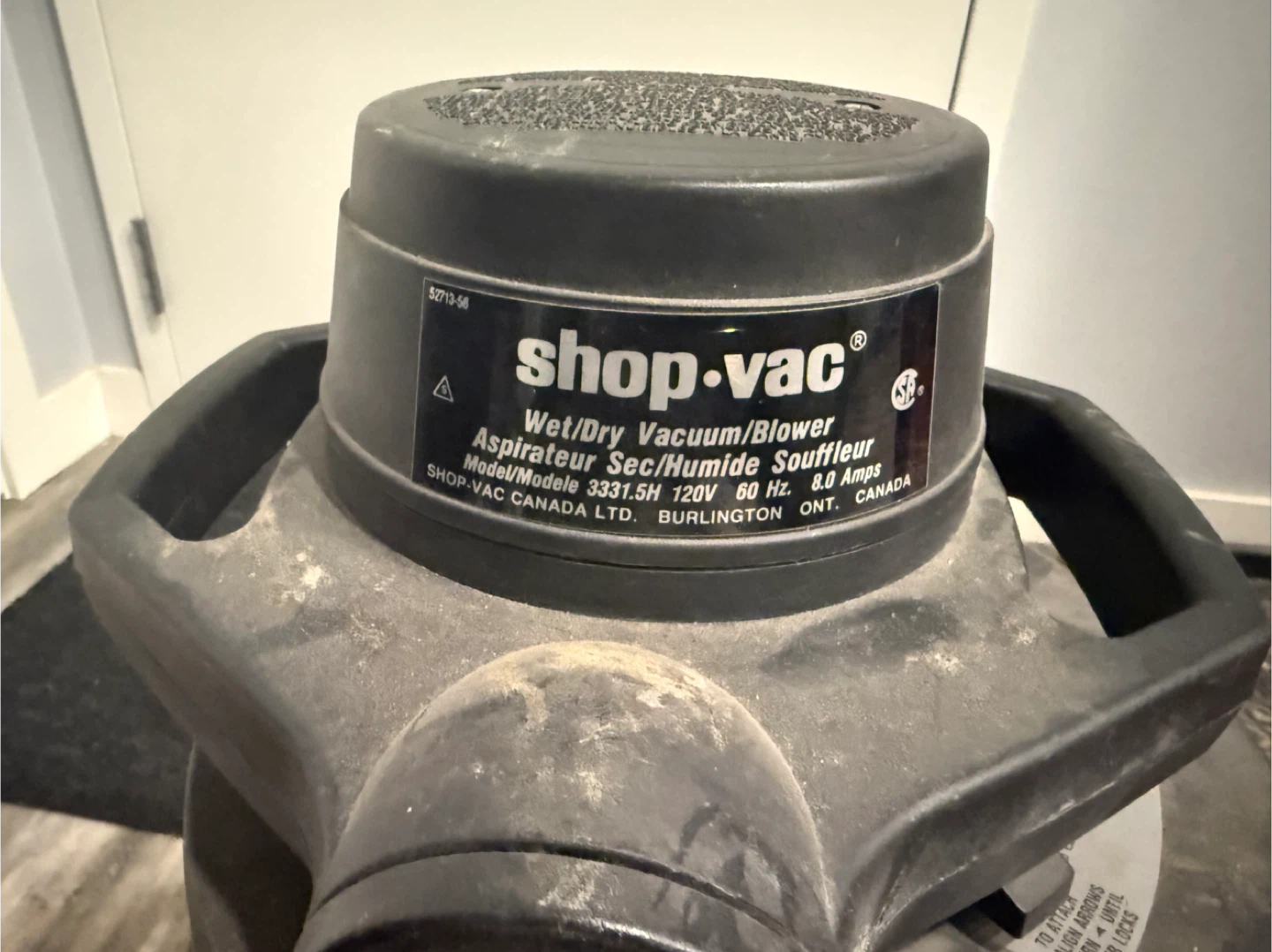 Shop-Vac Model 3331.5H 5 Gallon Wet/Dry Vacuum - photo 2