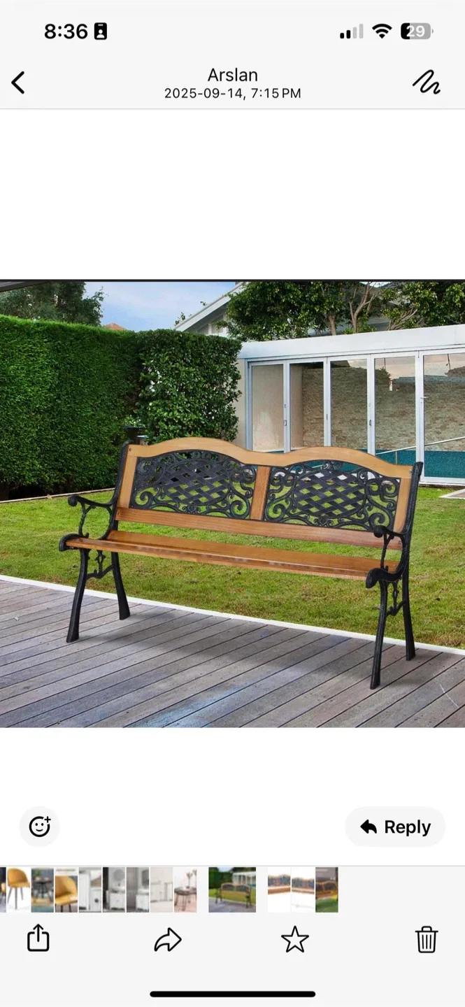 2-Seat Garden Bench thumbnail