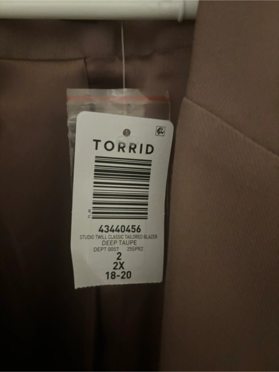 Torrid Studio Twill Classic Tailored Blazer - 2X - photo 3