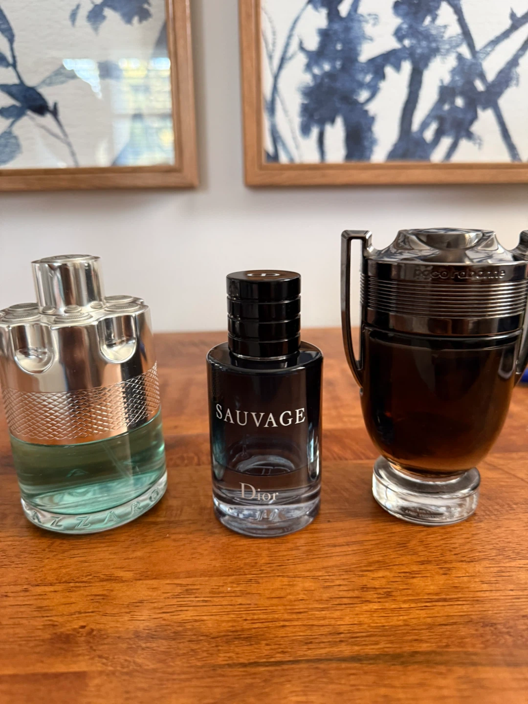 Dior Sauvage, Azzaro Wanted, Paco Rabanne Invictus