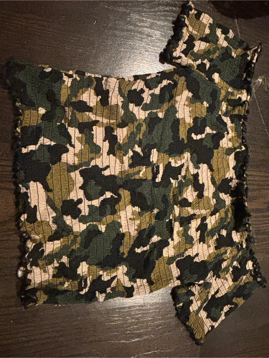 Camouflage Print Crop Top thumbnail