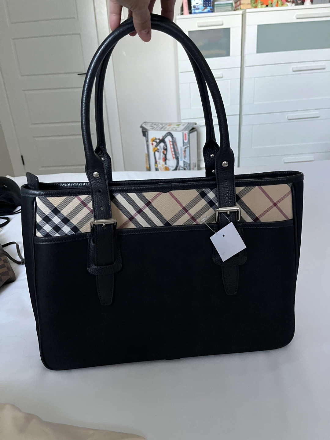 Authentic Burberry Black Tote Bag - photo 2