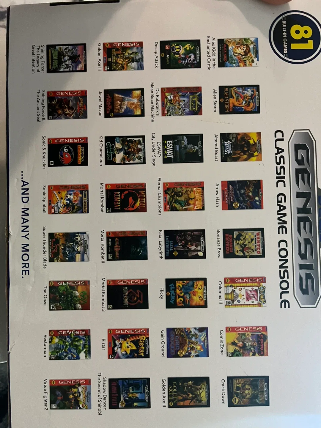 Sega Genesis Classic Game Console - 81 Games Included! image indicator(9)