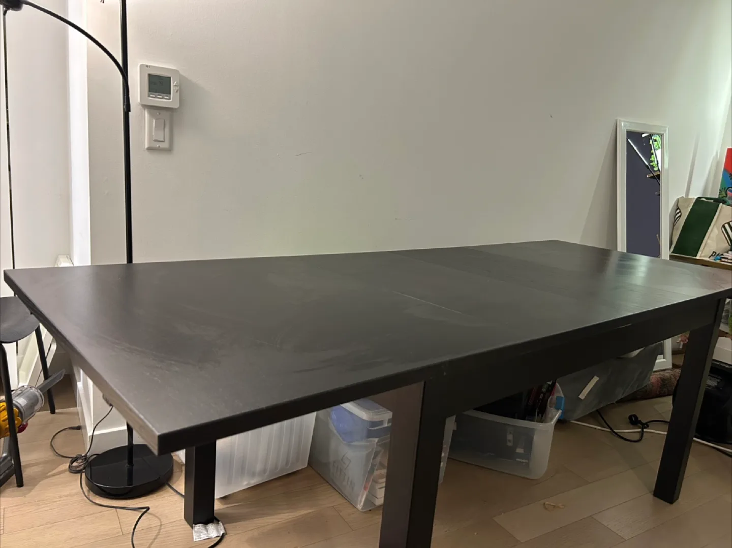 IKEA BJURSTA Extendable Dining Table + 4 KARLJAN chairs image indicator(8)