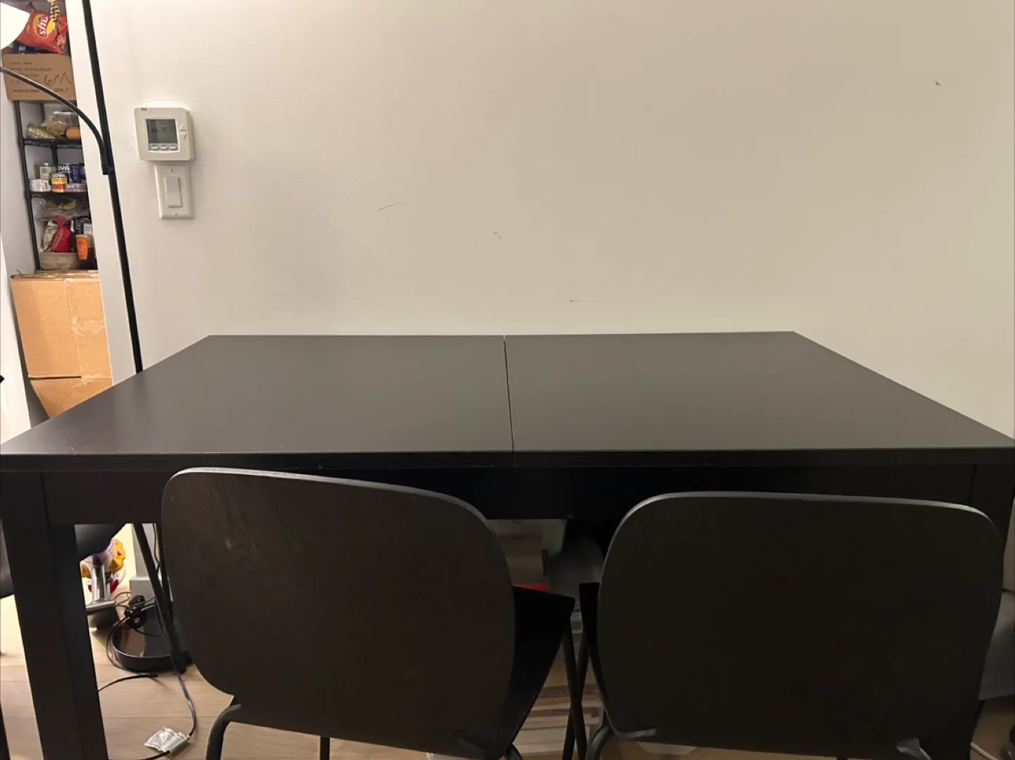 IKEA BJURSTA Extendable Dining Table + 4 KARLJAN chairs image indicator(4)