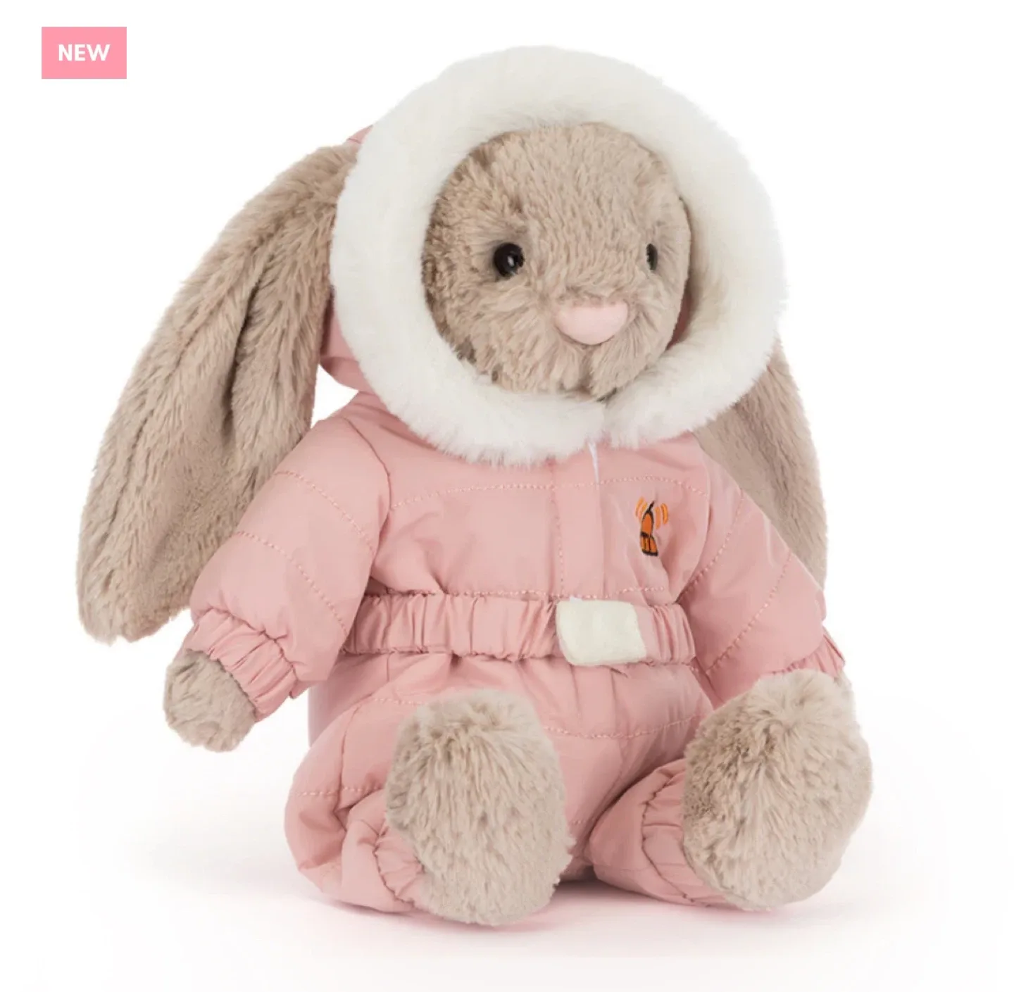 New Jellycat Bashful Bunny Snowsuit Plush thumbnail
