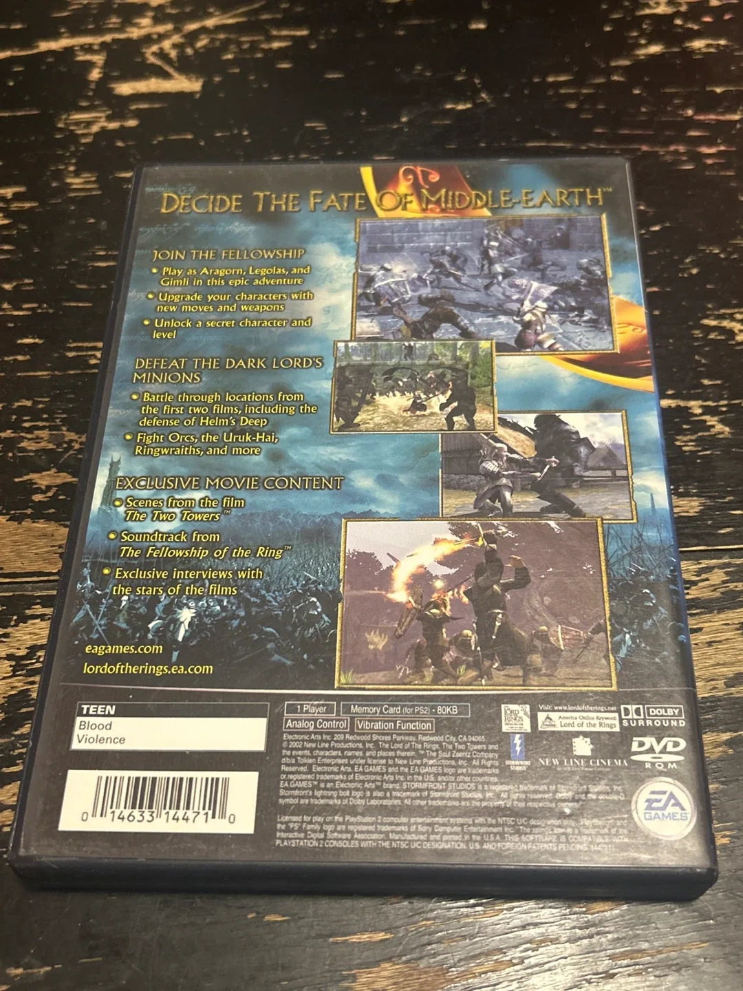 Lord of the Rings: The Two Towers - PS2 Game image indicator(2)